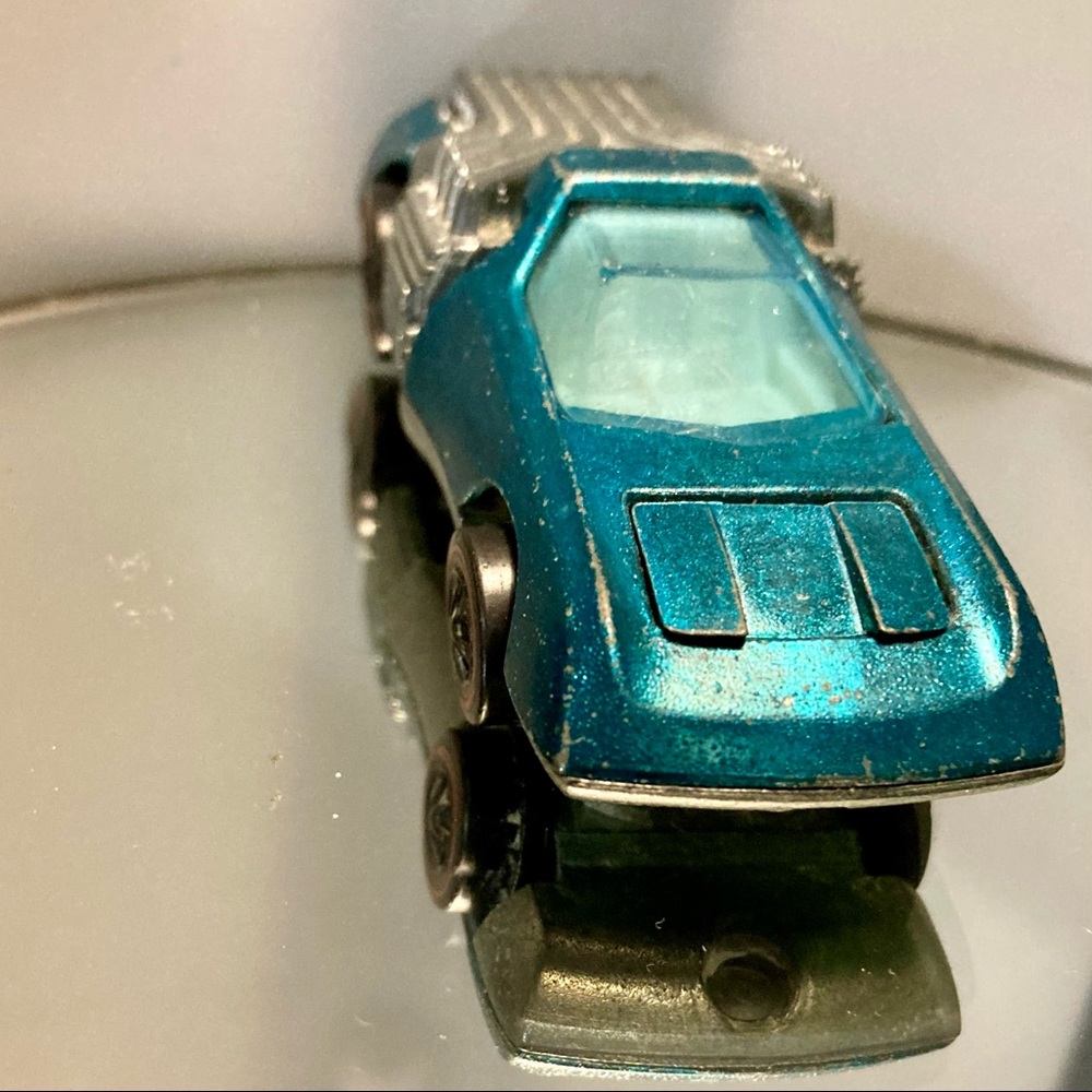 Vintage 1971 Hot Wheels Redline Aqua Noodlehead HK Good Condition